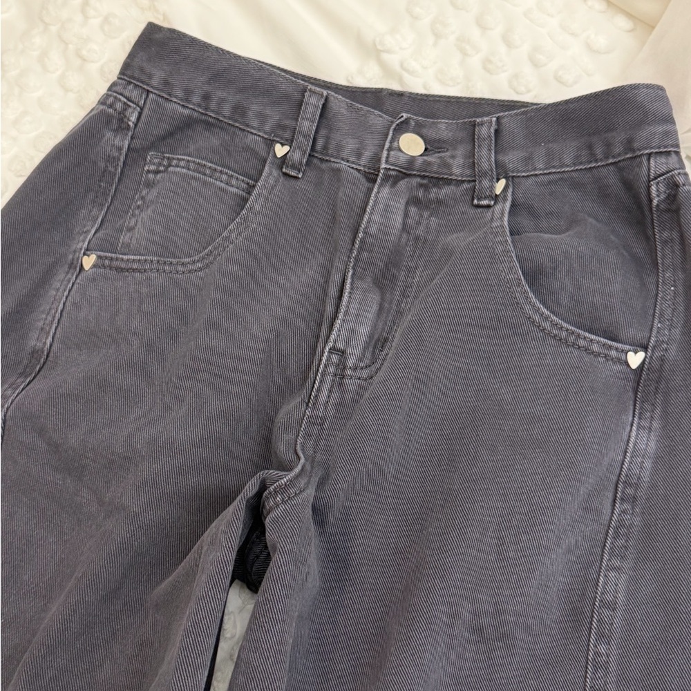 THINGS BETWEEN Mari Jeans Black Barrel Jeans Small New SOLD OUT NWT - Picture 7 of 16